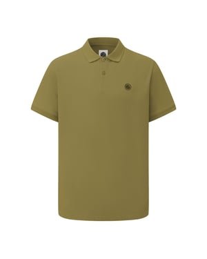 Pretty Green Heren Katoenen Polo Shirt (Kaki Groen)