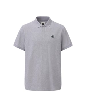 Pretty Green Heren Katoenen Polo Shirt (Grijs)