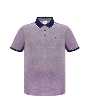 SoulCal Heren Piqué Poloshirt (Bourgogne/Wit)