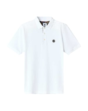 Pretty Green Heren Huis Paisley Poloshirt (Wit)