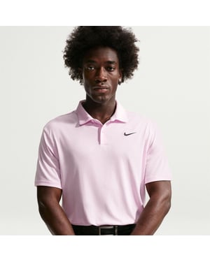 Nike Heren Performance Poloshirt met Korte Mouwen (Roze schuim)
