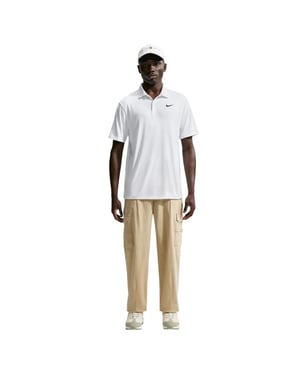 Nike Heren Performance Poloshirt met Korte Mouwen (Wit, Zwart)
