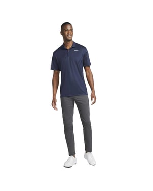 Nike Heren Victory Dri-FIT Golf Poloshirt (Marine, Wit)