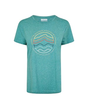 Columbia Dames Sloan Ridge Graphic Print T-Shirt (Teal)