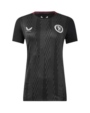 Castore Aston Villa FC T-shirt voor dames 2023/2024 (Kaviaar)
