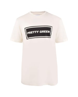 Pretty Green Heren Iconisch T-Shirt (Wit)