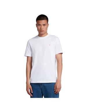 Farah Heren Logo Regular T-Shirt (Wit)