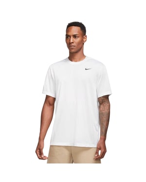 Nike Heren Legend Swoosh Dri-FIT T-Shirt (Wit/Zwart)