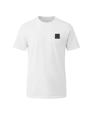 Patrick Heren-T-shirt met patch (Wit)