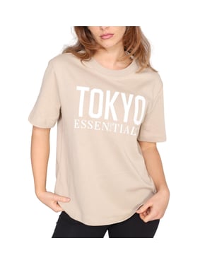 Blank Essentials Dames/Dames Tokyo T-Shirt (Zomerzand)