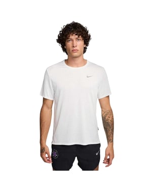 Nike Miler Dri-FIT T-shirt met ronde hals voor heren (Wit)
