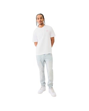 True Religion Katoenen heren-T-shirt (Wit)