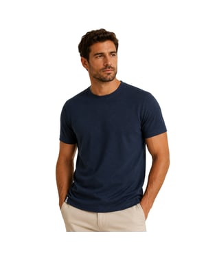 Threadbare Unisex Gosford Regular T-shirt voor volwassenen (Marine)