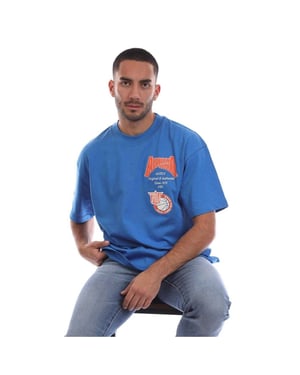 Avirex Heren Mccarren Oversized T-shirt (Blauw)
