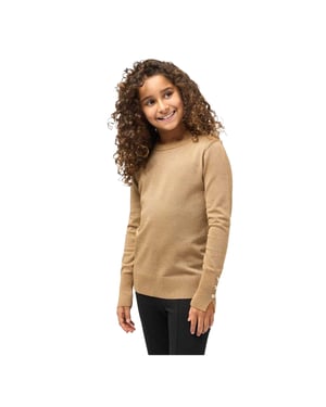 Biba Meisjes Shimmer Trui (Goud)