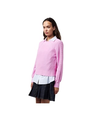 French Connection Dames/dames Kabelbrei-jumper (Bubblegum Roze)