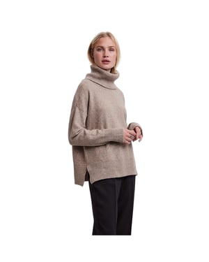 Vero Moda Dames/Dames Doffy Kraag Relaxed Fit Top (Sepia)