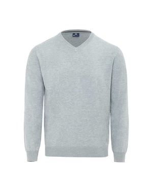 Giorgio Heren Polyester V Hals Trui (Grijze Mergel)