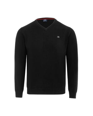 Giorgio Heren Polyester V Hals Trui (Zwart)