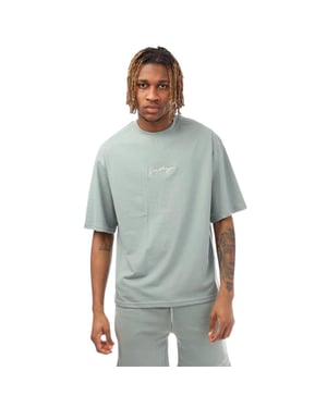 Hype Oversized T-shirt voor heren met kenmerkend logo (Mos)