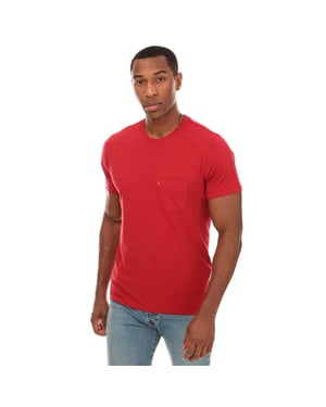 Levis Heren Logo Pocket T-shirt (Rood)