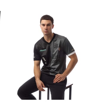Mizuno Heren Footpatrol Monogram Game Voetbalshirt (Zwart)