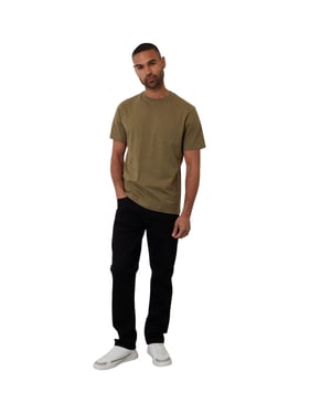 Threadbare Heren borstzak Regular T-shirt (Kaki Groen)