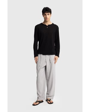 Heren Katoenen Wijd Broek Trui Pants