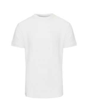 Threadbare Falkland-T-shirt van gebreid materiaal voor heren (Ecru)