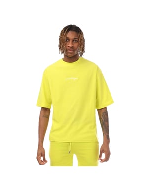 Hype Oversized T-shirt voor heren met kenmerkend logo (Kalk)