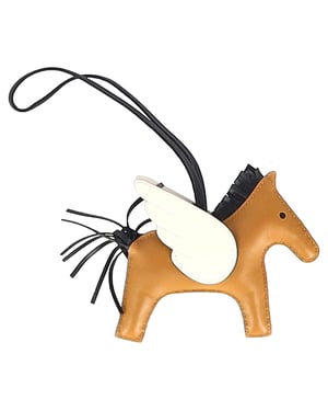 Hermès Rodeo MM Charme in Bruin Lederen