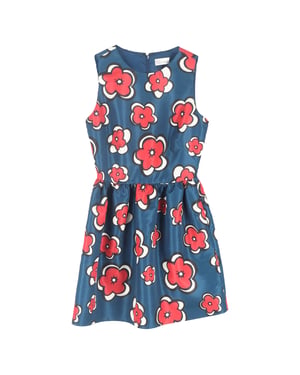 RED Valentino Meisjesjurk met Bloemenprint in Multicolor Polyester