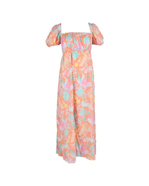 Diane von Furstenberg Dhalia Maxi-jurk in Oranje Katoen