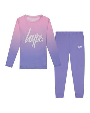 Meisjes Pyjama Set Kinderen Roze Pastel Vervaging Zachte Slaapoutfit Loungeset