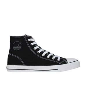 SoulCal Hoge canvas sneakers met logo voor heren (Zwart, Wit)