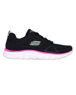 Skechers Kinderen Track Slip-on Sneakers (Zwart/Roze)