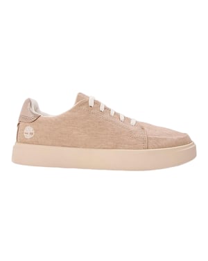 Timberland Emerson Street platte canvas schoenen voor dames (Licht Beige)