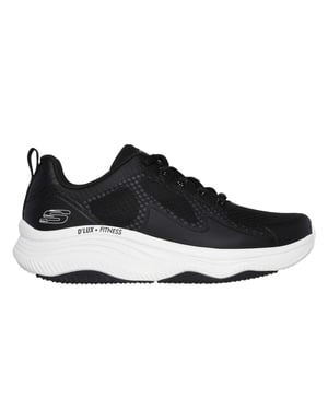 Skechers D´Lux fitness- en hardloopschoenen voor dames (Zwart, Wit)