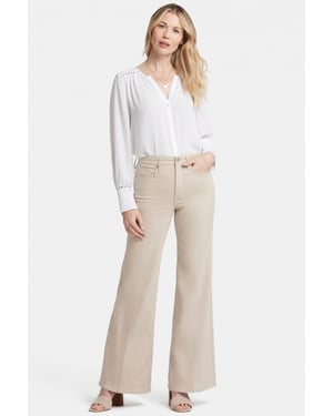 Mia Palazzo Jeans In Petite Met Hoge Taille