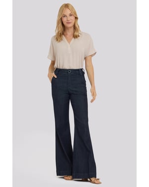Mia Palazzo Jeans Met Hoge Taille
