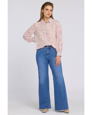Mia Palazzo Jeans met Hoge Taille
