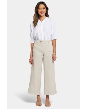 Mona Wijde Pantalon Enkel Jeans Met Hoge Taille