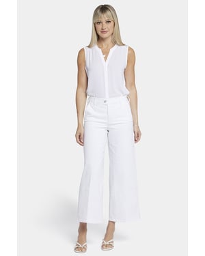 Mona Wijde Pantalon Enkel Jeans Met Hoge Taille