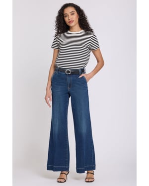 Mia Palazzo Jeans Met Hoge Taille