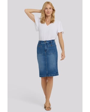 Hoge Taille Denim Rok