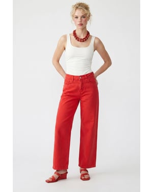 Hoge Taille Wijde Denim Jeans