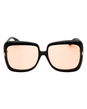Tom Ford Lorelai Zonnebril In Glanzend Zwart