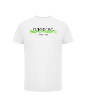 Ice Iceberg Beachwear Logo Wit T-shirt