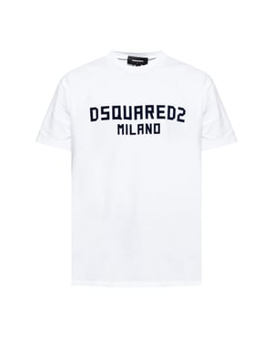 Dsquared2 Milano Logo Cool Fit Wit T-shirt
