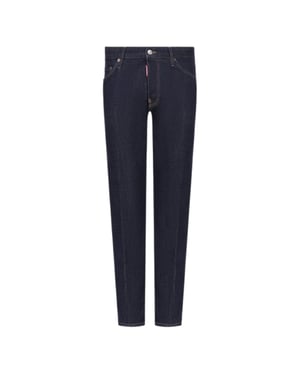 Dsquared2 Cool Guy Jeans Icon Print Pocket Donkerblauwe Jeans